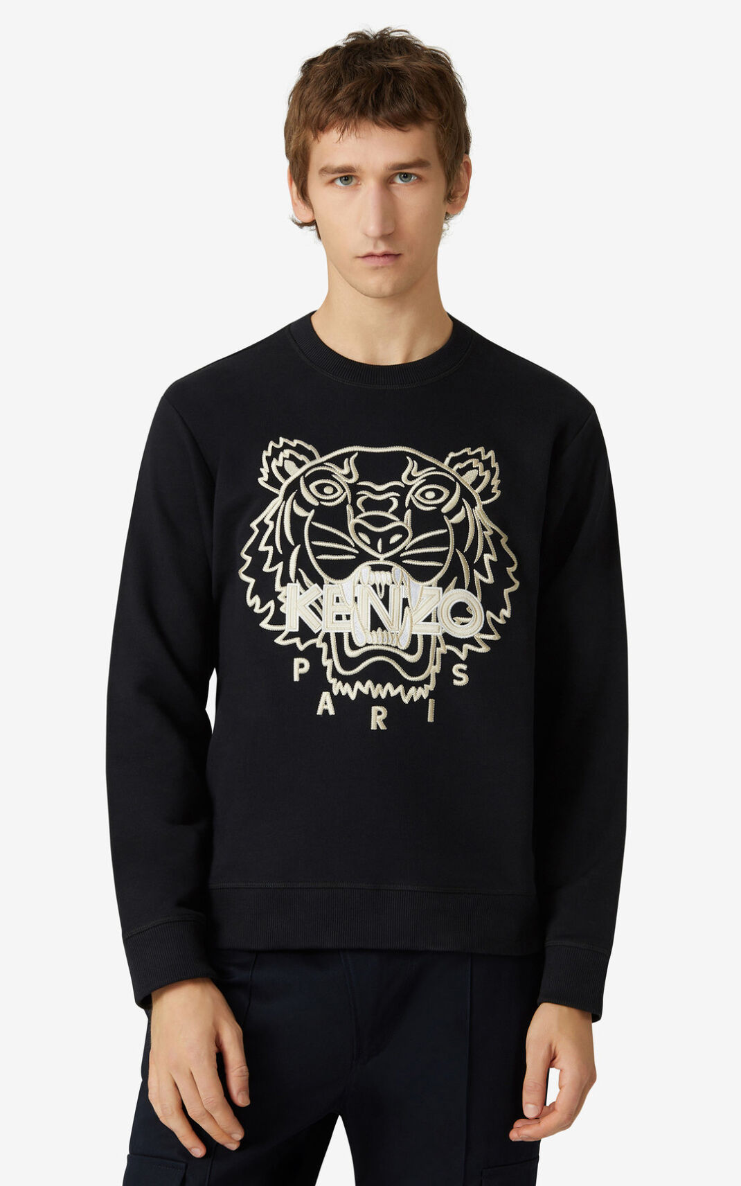 Kenzo Tiger Sweatshirt Black For Mens 3516NPEYH